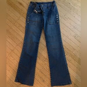 Women's Denim Zipper Flares by Bebe